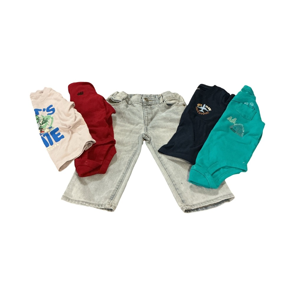 Toddler Boy 5pc Bundle 18-24M Childrens Place Jeans Garanimals Okie Dokie Tops